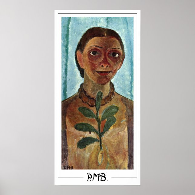 Paula Modersohn-Becker Zedign Art Poster #192 (Front)