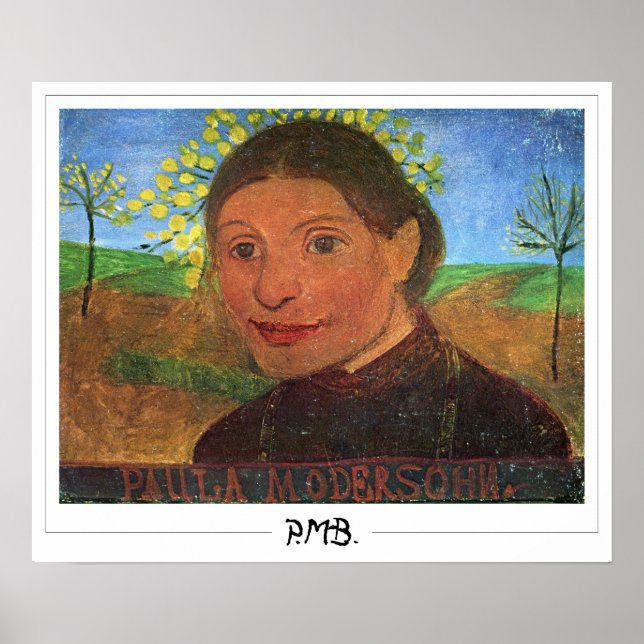 Paula Modersohn-Becker Zedign Art Poster #92 (Front)