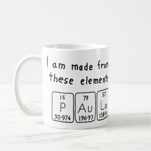 Paula periodic table name mug