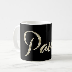 Paula white gold Handwriting Tasse Kaffeetasse Coffee Mug