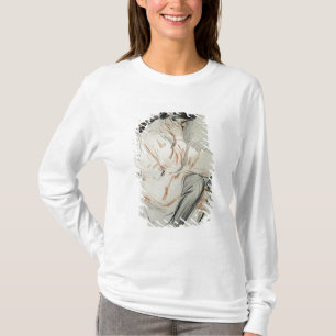 Paulette Reading Sitting on her Toy Dog T-Shirt