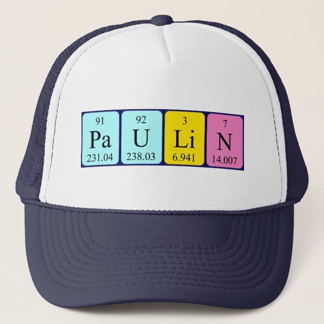 Paulin periodic table name hat (Front)