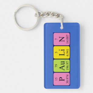 Paulin periodic table name keyring