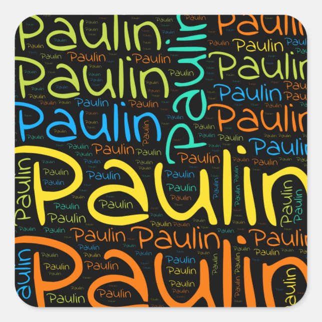 Paulin Square Sticker (Front)