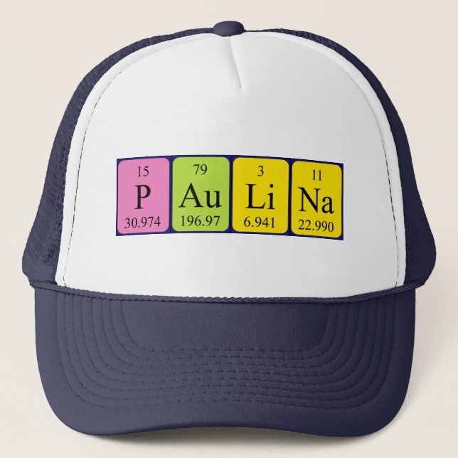 Paulina periodic table name hat (Front)
