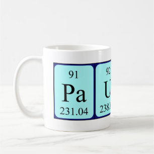 Paulina periodic table name mug