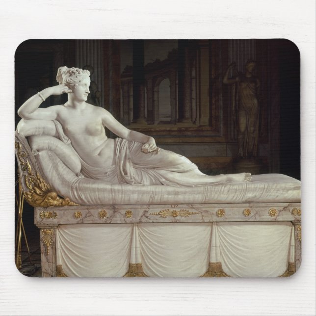 Pauline Bonaparte  as Venus Triumphant, c.1805-08 Mouse Mat (Front)