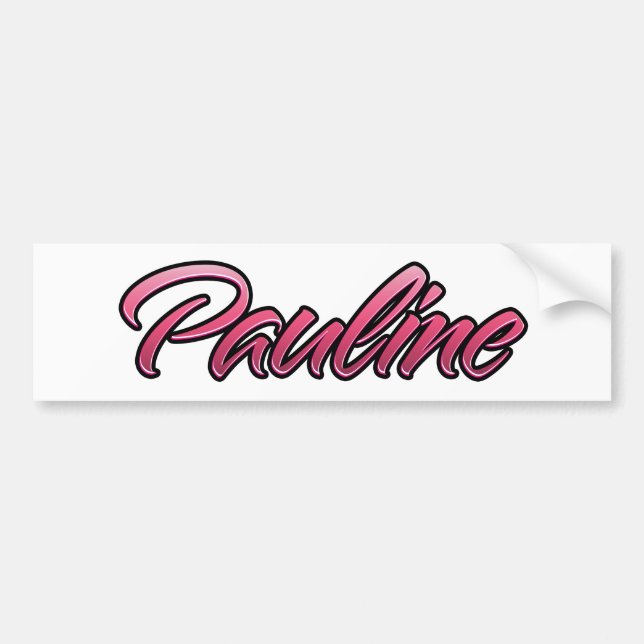 Pauline faded pink Aufkleber Sticker (Front)