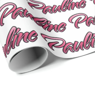 Pauline faded pink personalized gift paper
