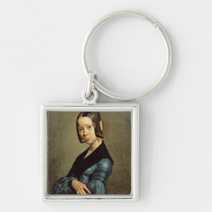 Pauline Ono in Blue, 1841-42 Key Ring