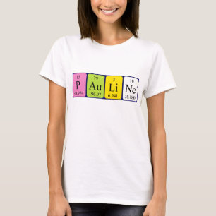 Pauline periodic table name shirt
