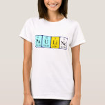 Pauline periodic table name shirt<br><div class="desc">Pauline spelled out as Pa U Li Ne (Protactinium Uranium Lithium Neon) on a shirt for the scientist in you.</div>