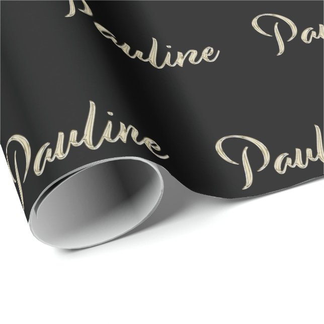 Pauline white Handwriting Gift Paper (Roll Corner)