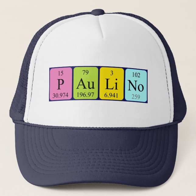 Paulino periodic table name hat (Front)