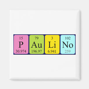 Paulino periodic table name magnet