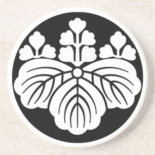Paulownia with 5&3 blooms in rice cake coaster