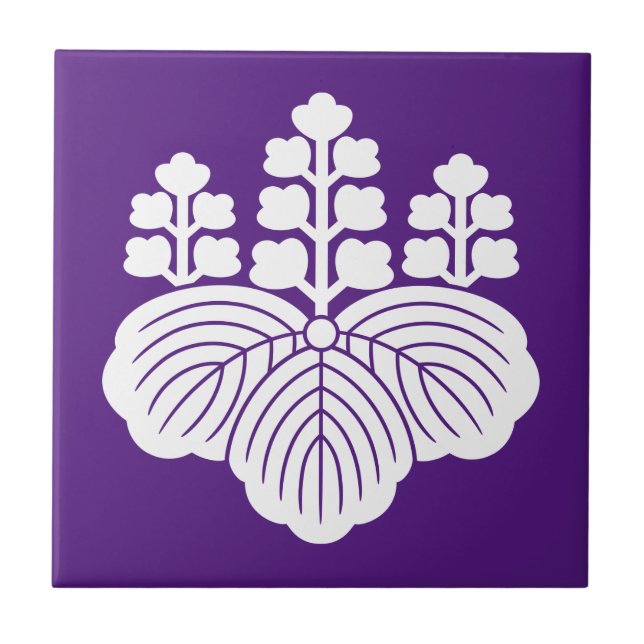 Paulownia with 5-7 blooms tile (Front)