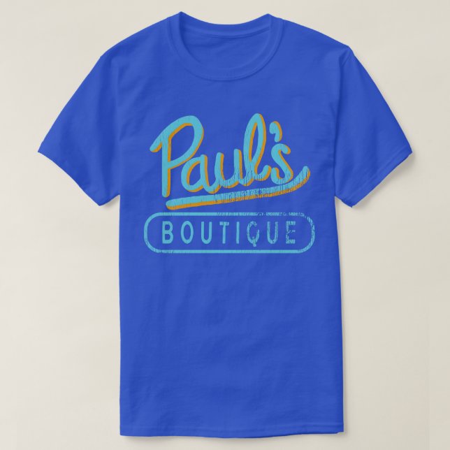 Pauls Boutique New York Graffiti Typography T-Shirt (Design Front)