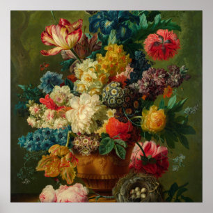 Paulus Theodorus Van Brussel - Flowers In A Vase Poster