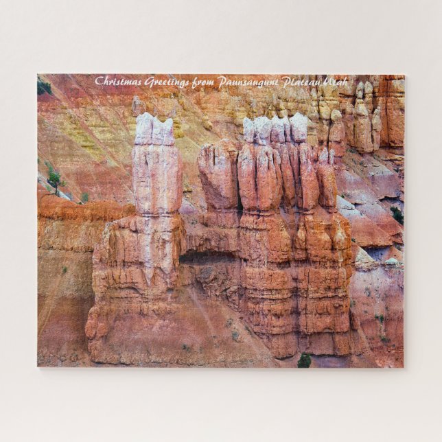 Paunsaugunt Plateau Utah. Christmas Greetings Jigsaw Puzzle (Horizontal)