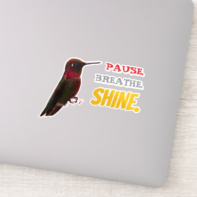 PAUSE. BREATHE. SHINE. Hummingbird  (Detail)
