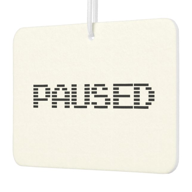 PAUSED CAR AIR FRESHENER (Left)