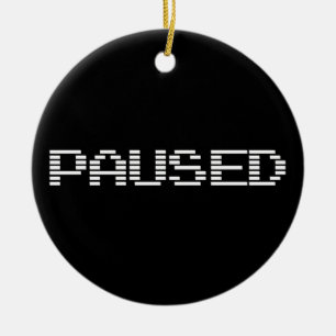 PAUSED CERAMIC TREE DECORATION