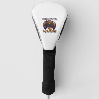 Paused Game Halloween Controller Bats Ghosts_1 Golf Head Cover