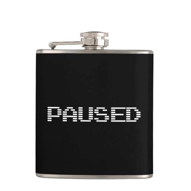 PAUSED HIP FLASK (Front)