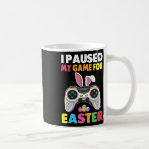 Paused My Game For Easter Boy Gamer Video Controll Coffee Mug