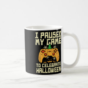 Paused My Game Halloween Gamer Gaming Costume Boys Coffee Mug