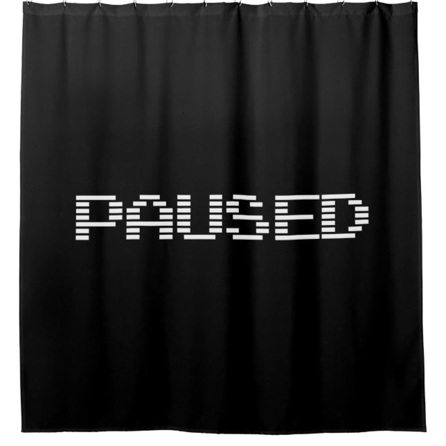 PAUSED SHOWER CURTAIN (Front)
