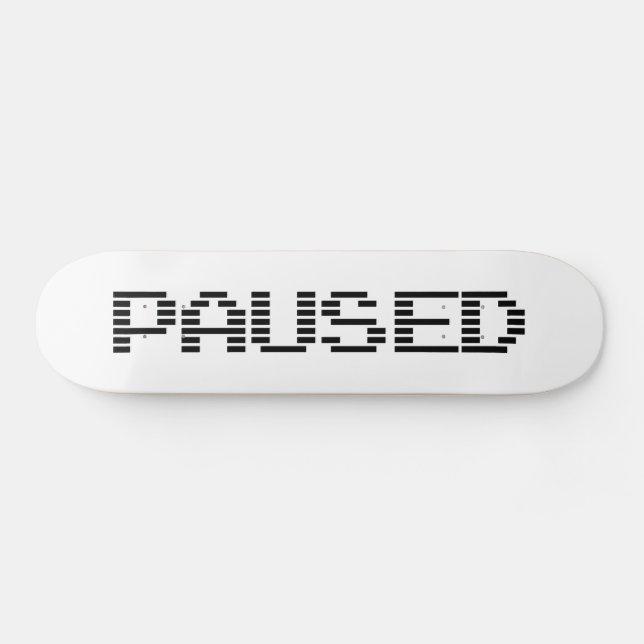 PAUSED SKATEBOARD (Horz)