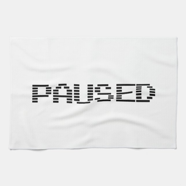 PAUSED TEA TOWEL (Horizontal)