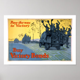 Pave The Way To Victory (white) Poster