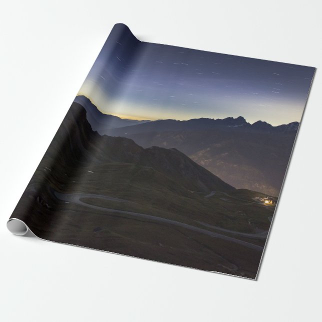 PAVED ROAD BETWEEN MOUNTAI WRAPPING PAPER (Unrolled)