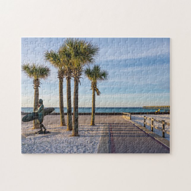 Paved Walkway To Pensacola Beach Jigsaw Puzzle (Horizontal)
