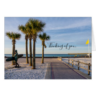 Paved Walkway To Pensacola Thinking Of You Card