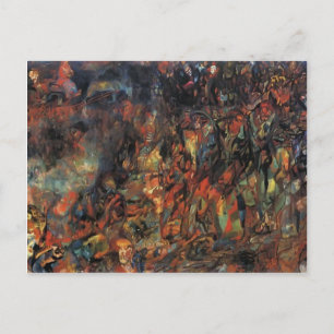 Pavel Filonov- Bourgeois in a Carriage Postcard