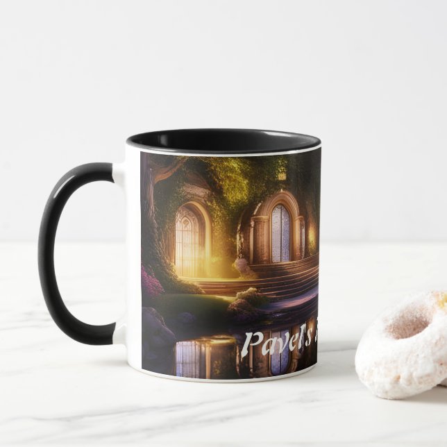 Pavel's Morning Tea Personalised Customisable Mug (With Donut)