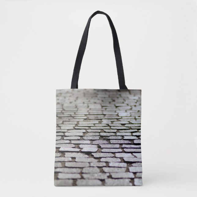 Pavement cobblestones walkway tote bag (Front)