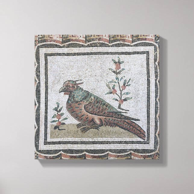 Pavement depicting a pheasant canvas print (Front)
