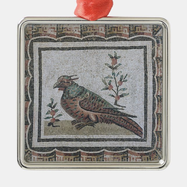 Pavement depicting a pheasant metal tree decoration (Front)