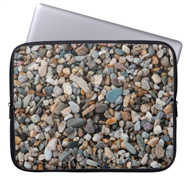 Pavement pebble textureabstract, home decor, backg laptop sleeve (Front)