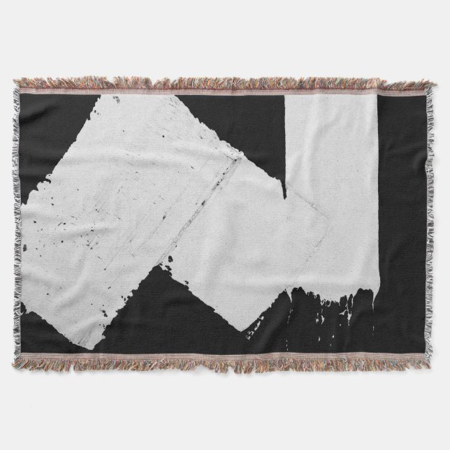 Pavement Road Traffic Marking Lines - Cool - Fun Throw Blanket (Front)