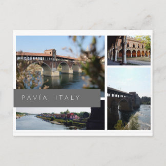 Pavía, Italia Postcard