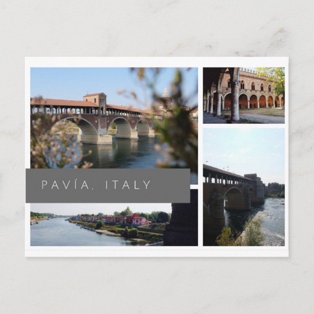Pavía, Italia Postcard (Front)