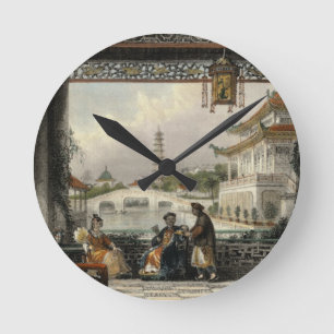 Pavilion and Gardens of a Mandarin near Peking, fr Round Clock