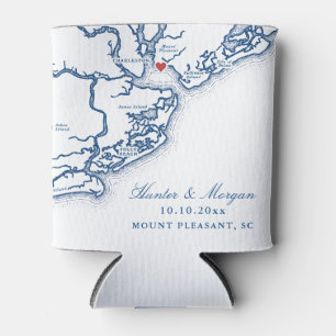 Pavilion at Patriots Point Wedding Favour Can Cooler