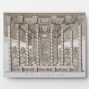 Pavilion at the Royal Palace at Isfahan, from 'Voy Plaque